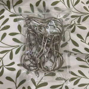 Shower curtain hooks